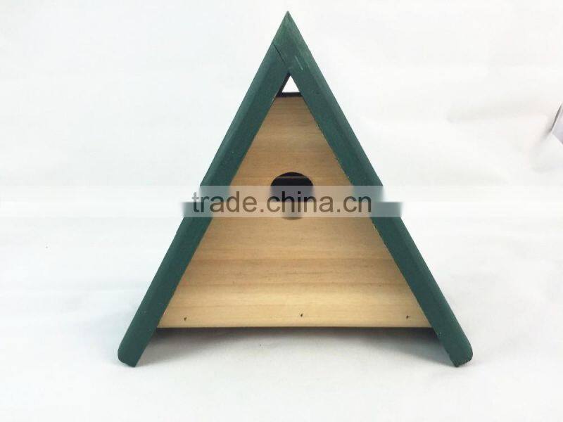 Triangle wooden bird house,FSC wooden bird nest, pet house