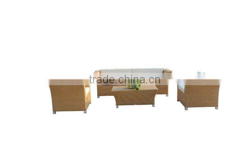 Modern design outdoor Aluminum rattan sofa (CF868)