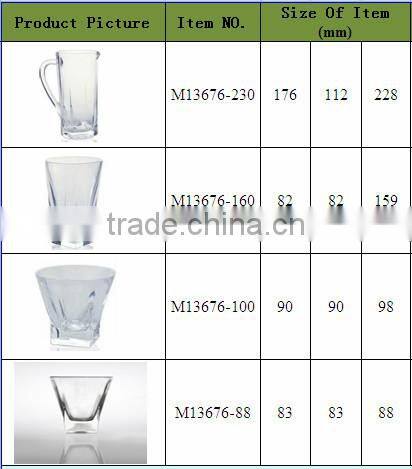 wholesale 7pcs glass pitcher for beer water juice