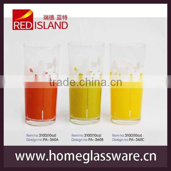 2014 flower engraved designs glass cups/beautiful cups /glassware