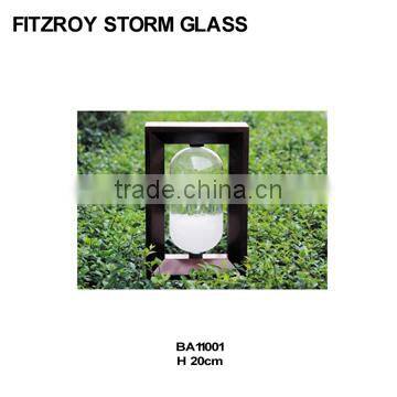 beautiful indoor wooden base admiral fitzroy storm glass