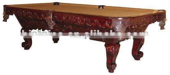 Hand carved classical wooden antique pool table,MOQ:1PCS(B68020)