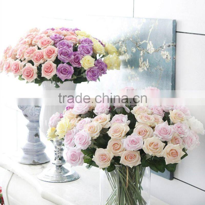 New design vivid silk rose flowers wedding artificial flowers