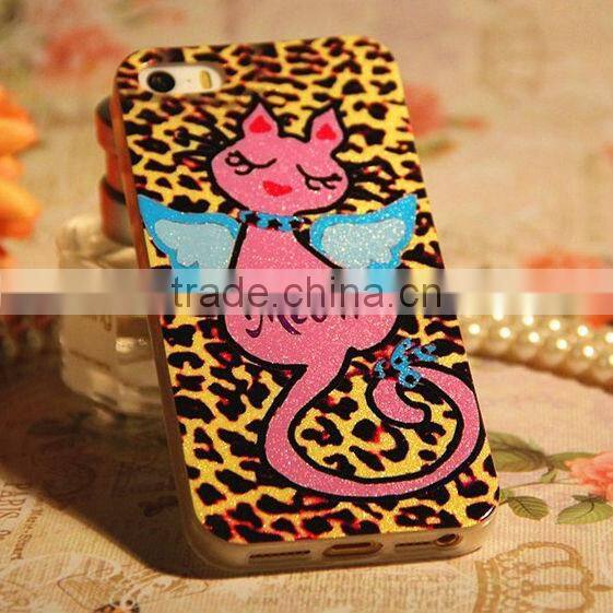 hot sell TPU case for iphone5/5s/4s fashion cartoon cat design