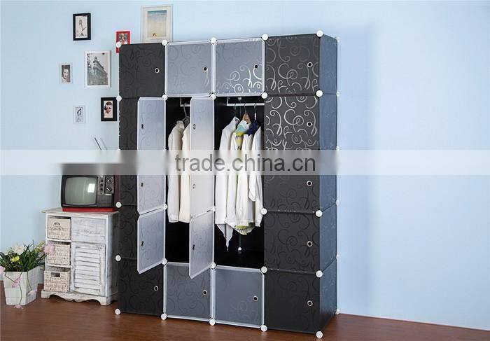 High Quality Cube PP Storage Organizer, Bookcase, Storage Cabinet, Wardrobe Closet for Bedroom