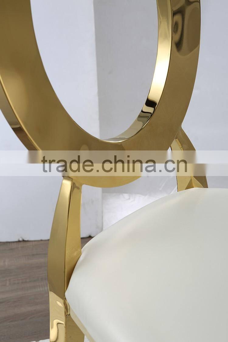 European fashion modern stainless steel dining chair for sale