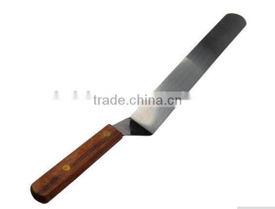 CY196 Hot sale 10'' wood handle staniless steel bread knife butter knife