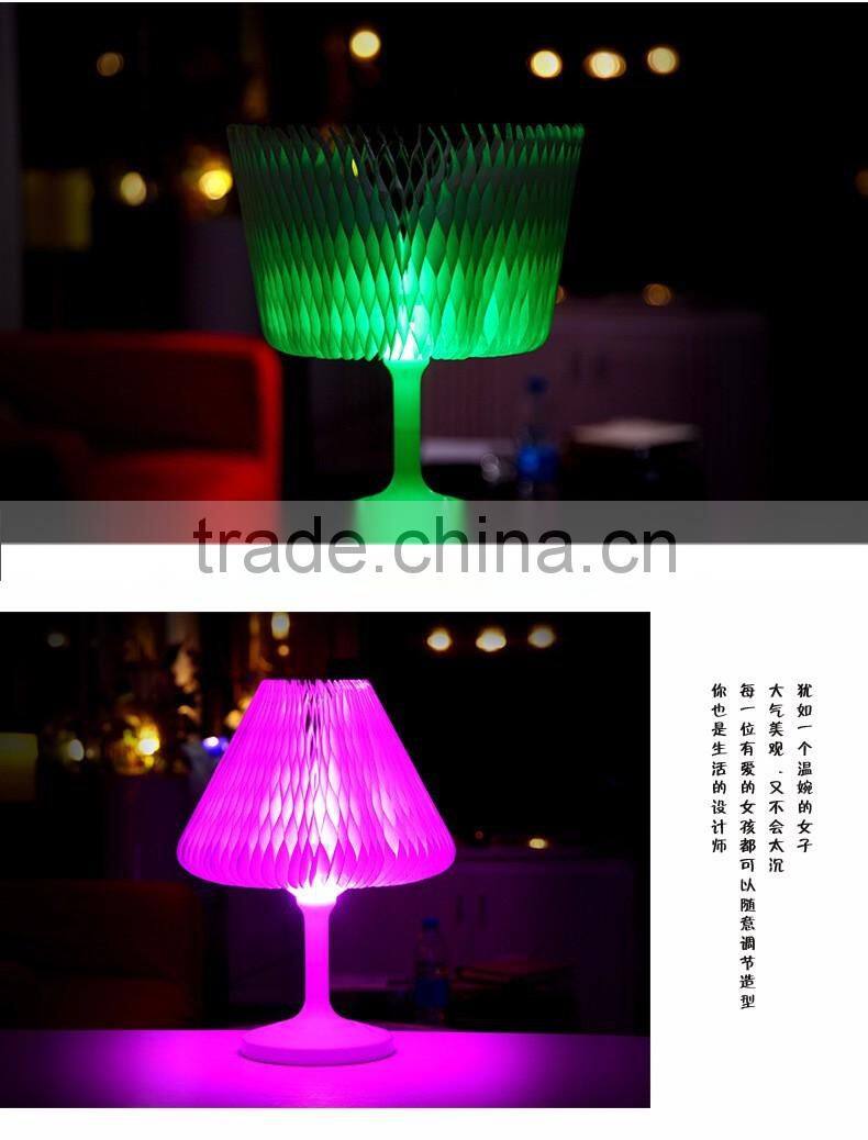Creative Various Seven Colorfully LED Table Lamp, Beautiful Atmospheres Night Light for Bedroom
