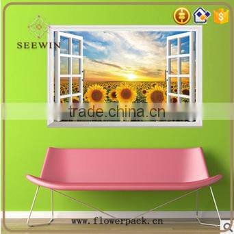 home decoration decorative sunflower 3d wall sticker