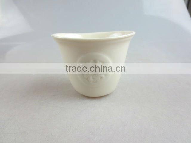 Chinese porcelain bowl with embossment