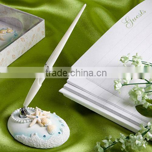 beach themed design poly resin with cake shovel cake cutter