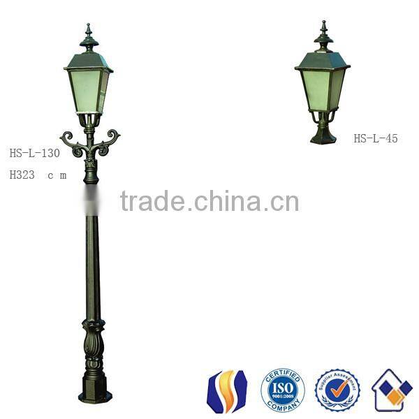 outdoor street cast iron ornamental lamp post