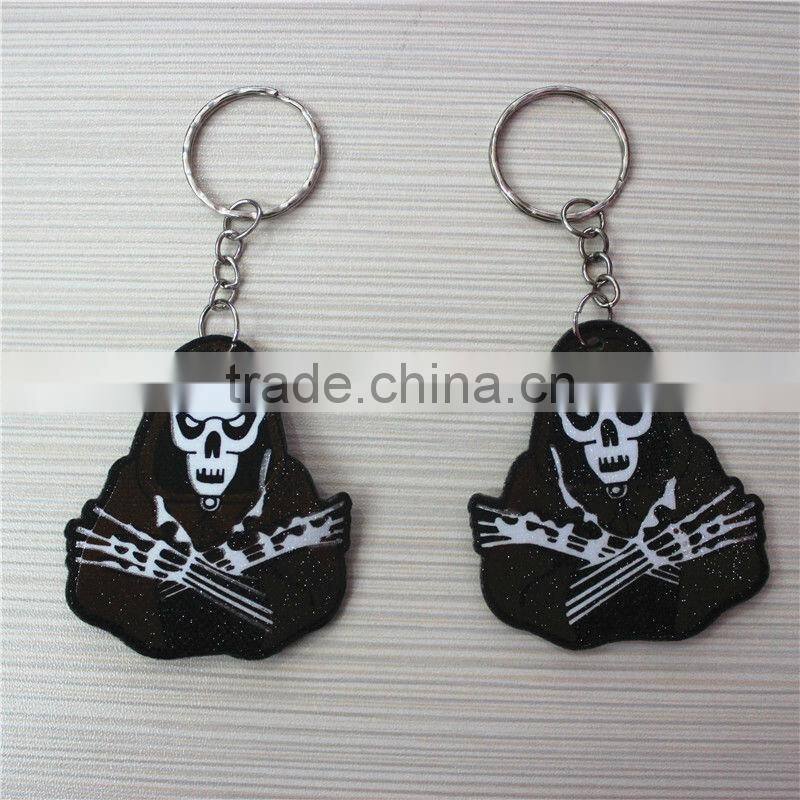 Custom Palm Shaped PVC With Sponge Keychain