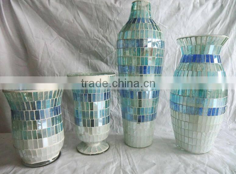 Mosaic Cheap Antique Blown Glass Vases