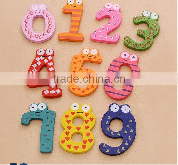 Digital Wooden Educational Fridge Magnet