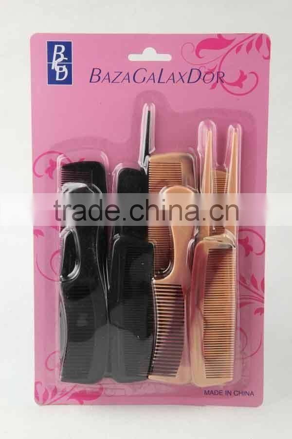 16PC Combined type plastic hair brush/comb