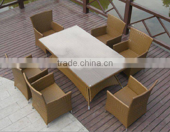 PE rattan outdoor dining set