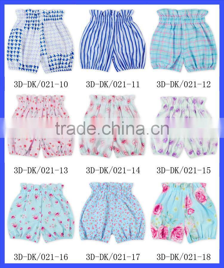 Boutique Infant toddler baby bloomers wholesale baby ruffle bloomers floral bloomers