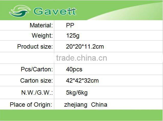 Plastic square Vegetable fruit washing Basket with drain