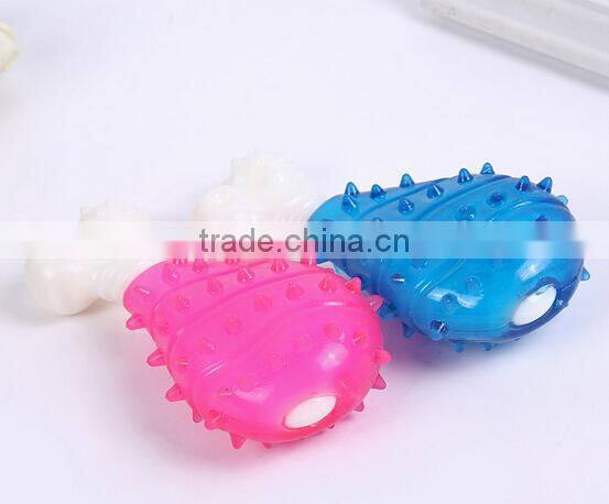 new Eco-friendly TPR fashion Chew pet toys transparent ball