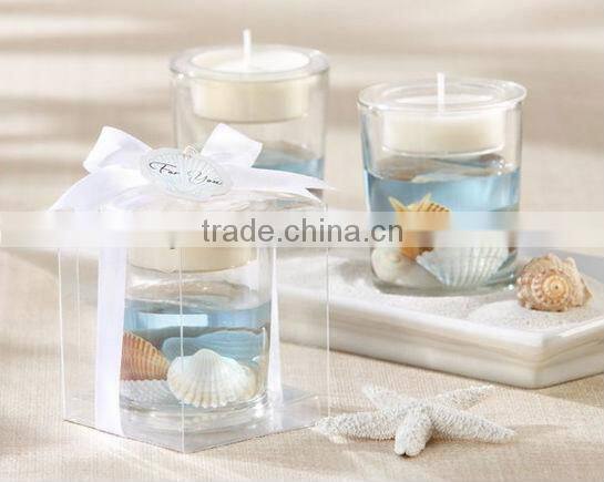 Wedding round shape glass candle holder