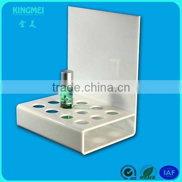 Eco Friendly Customizing White L Shape Eye Cream Acrylic Display