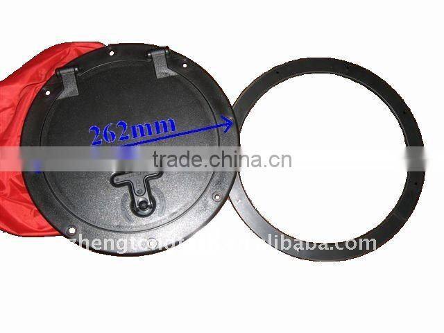 Kayak Deck Plate Hatch Cover with Bag 9 Inch Black