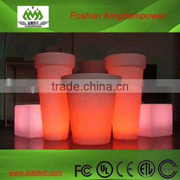 color changing plastic rechargeable nightclub flowerpot