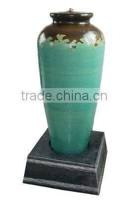 home decor led candle shape fiberglass water fountain tank