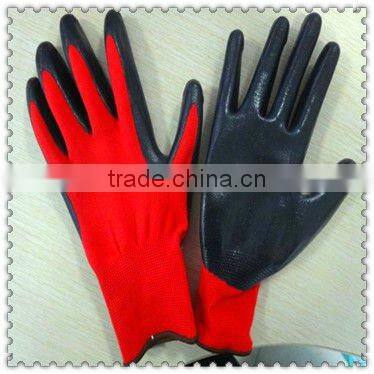 Green Nylon Nitrile Coated Industrial GlovesJRE64
