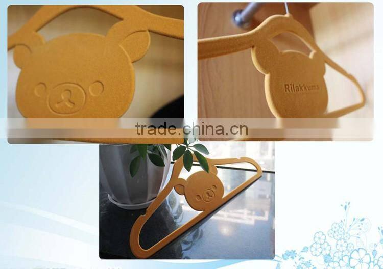 classical velvet flocked hangers with logo