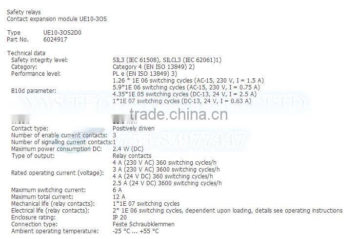 UE10-30S2D0/UE10-30S3D0 Relay Brand New and Original
