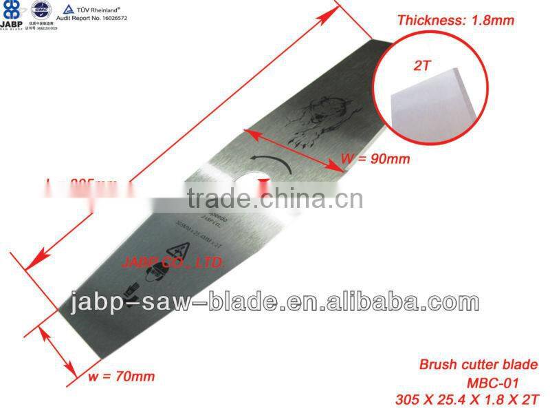 305X25.4X1.6X2T Chinese cheap polishing metal blade brush cutter