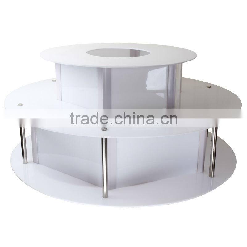 CHOCOLAZI ANT-8145L Auger 3 tiers commercial chocolate fountain Acrylis China New surround Led Desk for chocolate fountain