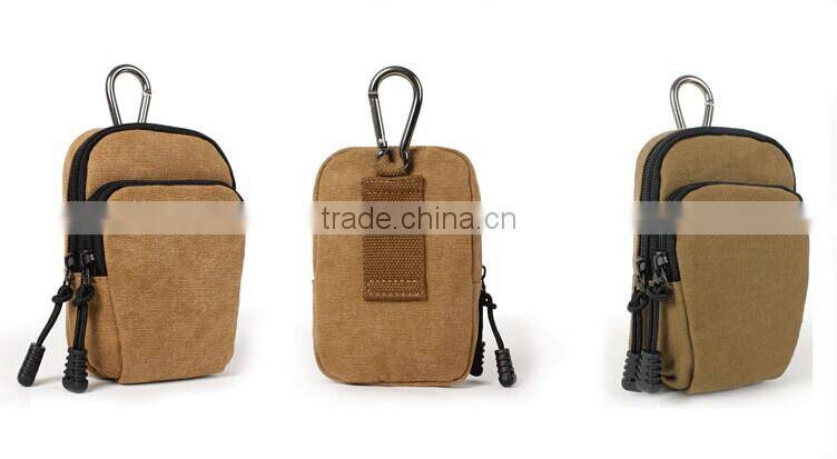 Travel Canvas Waist Phone Bag