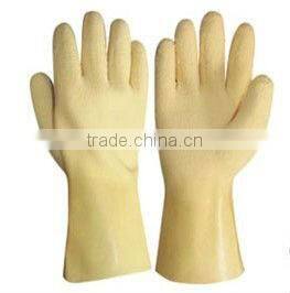 CR Latex coated gloves,jersey line,gauntlet