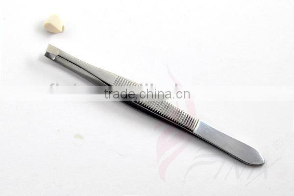 3.5" Flat Tip Eyebrow clip Eyebrow Tweezers