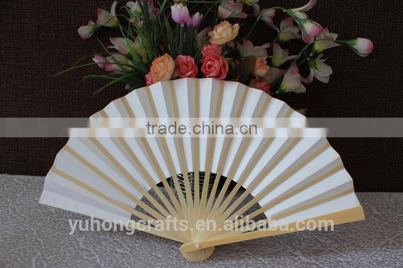 Customized one side printing paper fan for promotion
