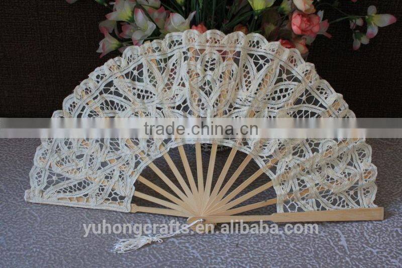 Vintage victorian lace fan for wedding