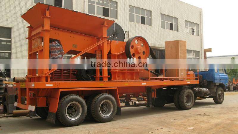 China strong portable jaw crusher for river stone quarry