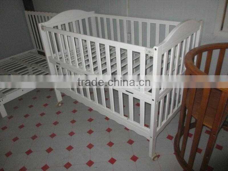popular solid wood multifunction solid beech wood baby cribs for sale