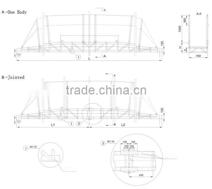 Marine Aluminium Alloy Wharft Ladders