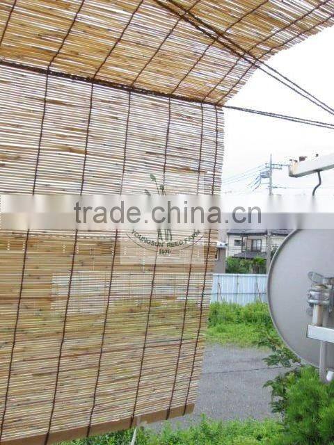 natural yellow reed screening for gardening