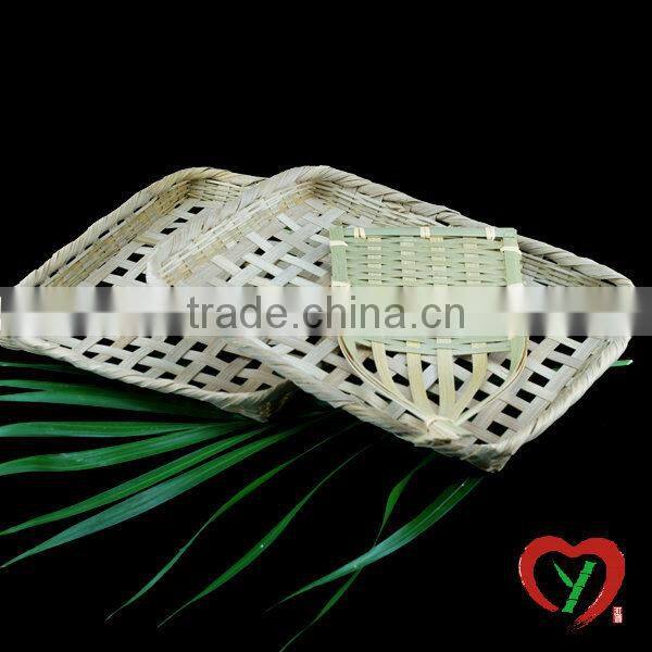 Natural bamboo food tray