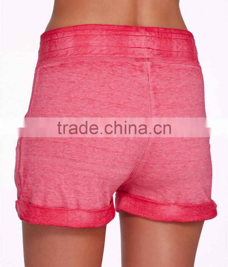 OEM Women Plain Cotton French Terry Knit Sleep Shorts Sexy Cycling Yoga Shorts Wholesale Custom Manufacturer Shorts Pants