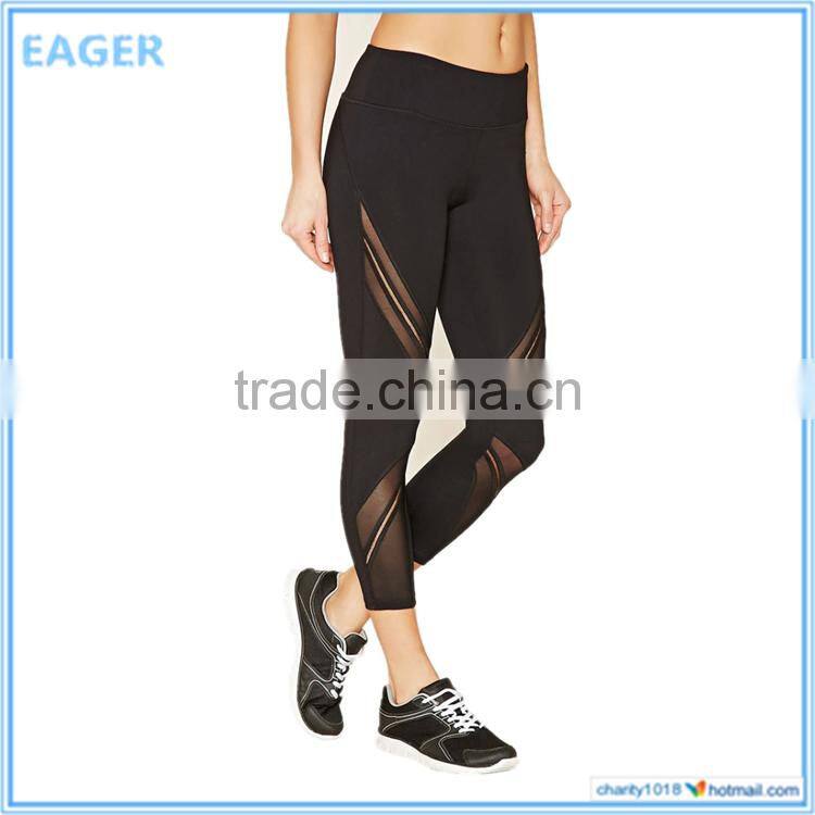 Custom fashion comfortable brown cotton new casual wide leg trousers / pants women 2016