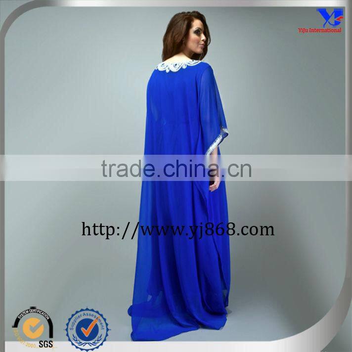 Beautiful butterfly lace collar crystal beaded new design abaya