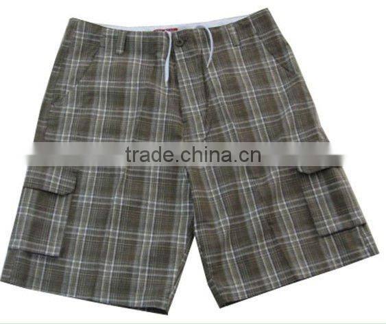 Men's Check Shorts Board Short Stock Garment