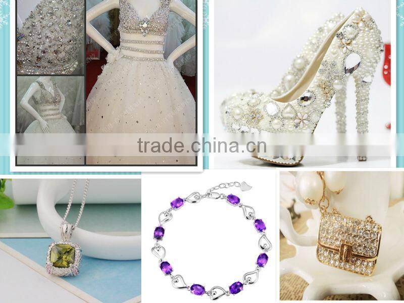 transparent flat back diamonds stones