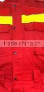 mens button front hi vis fire retardant workwear coverall suit